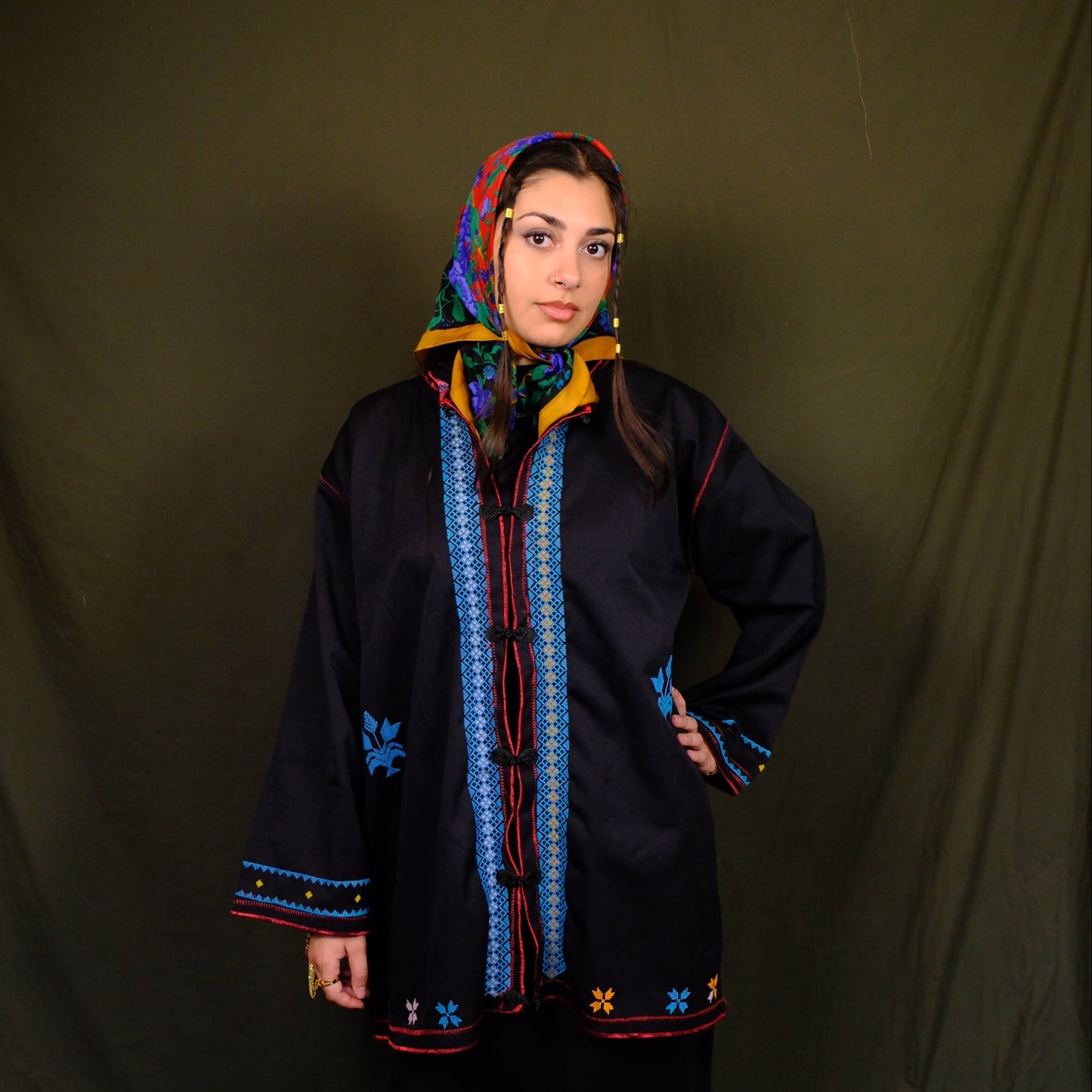 The Saraqib Jacket- Sky Blue