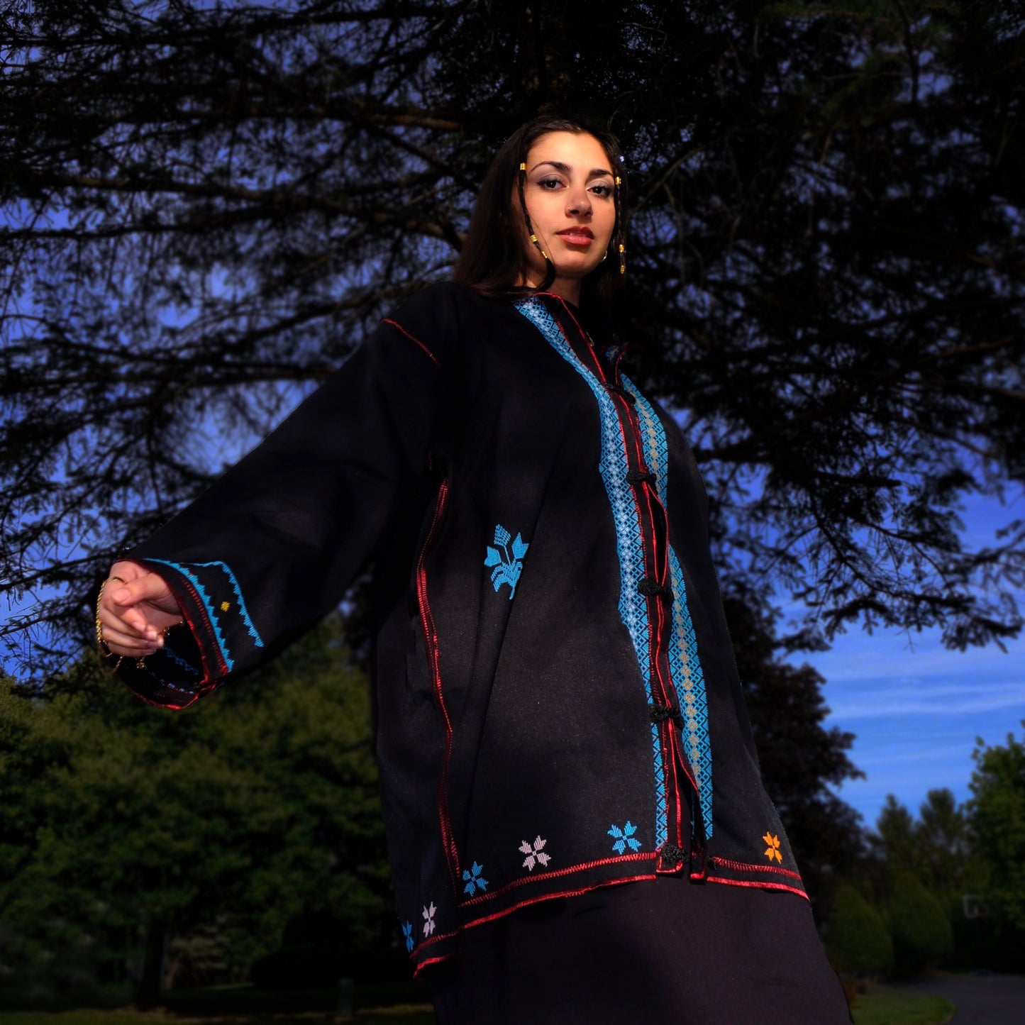 The Saraqib Jacket- Sky Blue