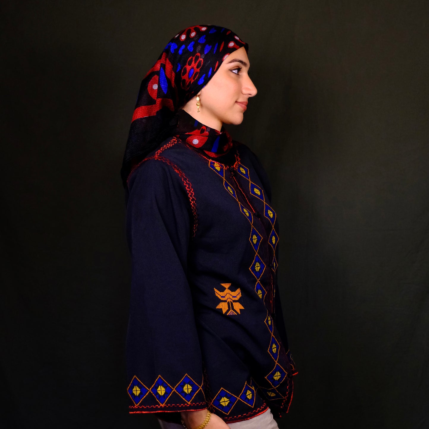 The Saraqib Jacket- Royal Blue